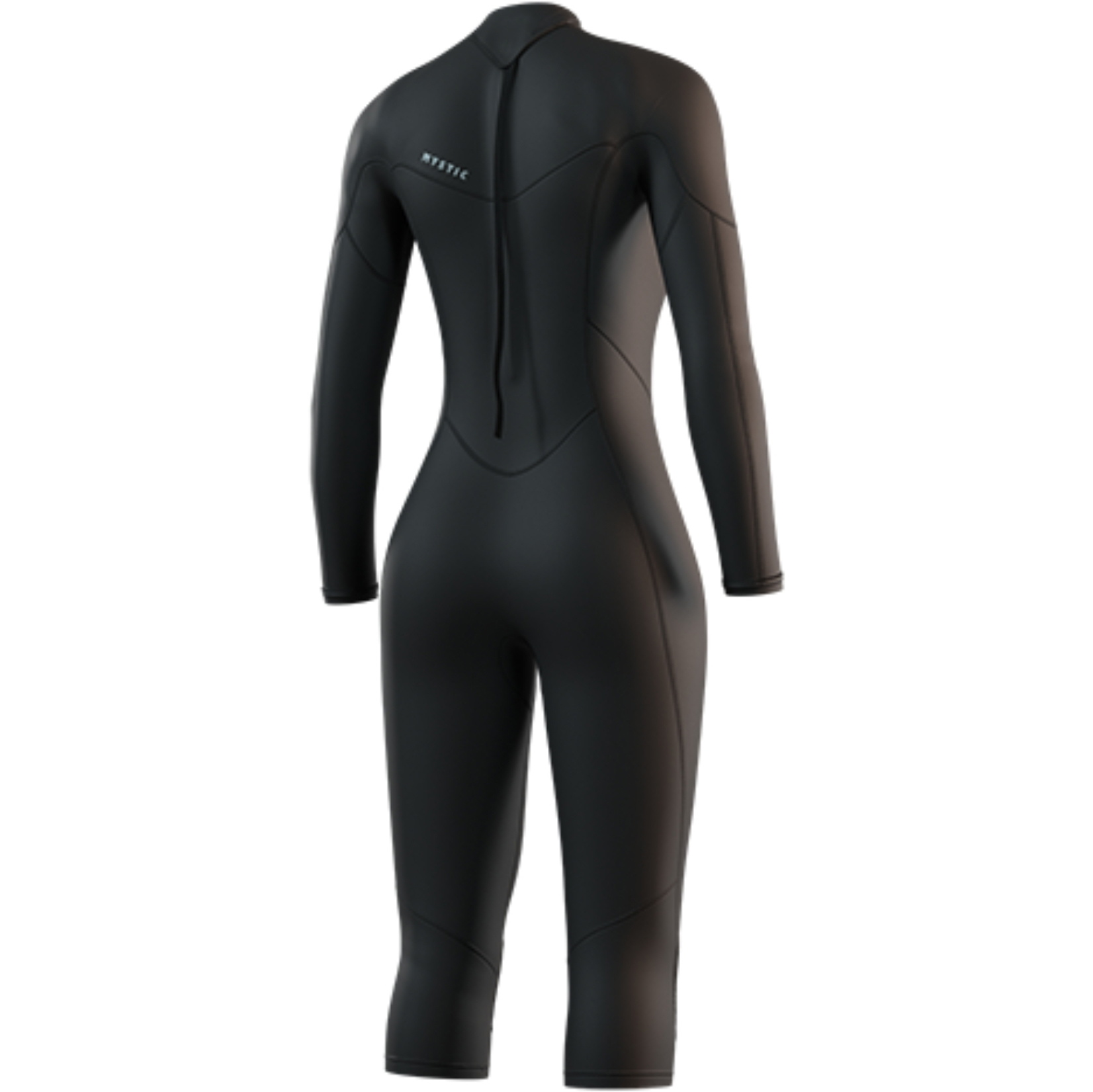2025 Mystic Femmes Brand Long Arm Short Leg 3/2mm Back Zip Flatlock Combinaison Néoprène 35000.250061 - Black